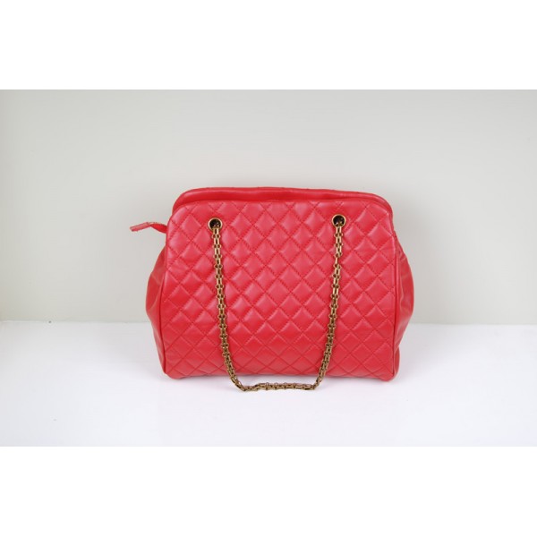 Chanel A49855 Red Agnello Bag Large