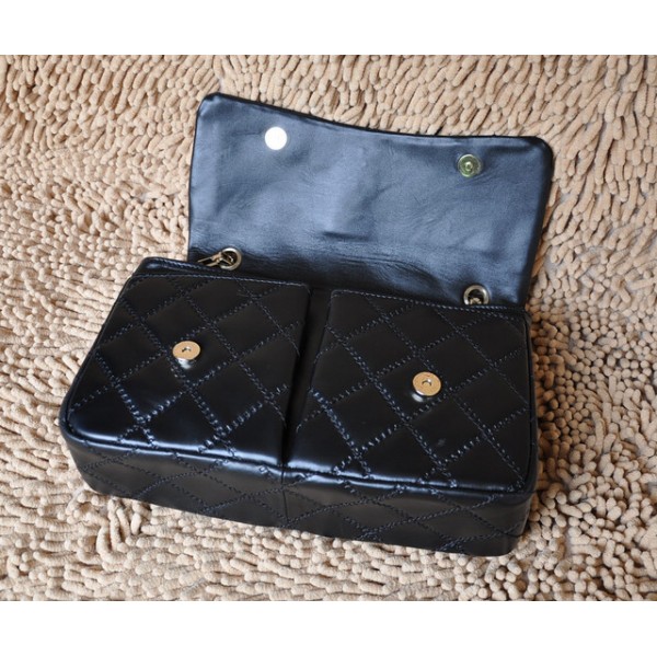 Chanel A50362 Flap Borse In Pelle Di Vitello Classico Nero