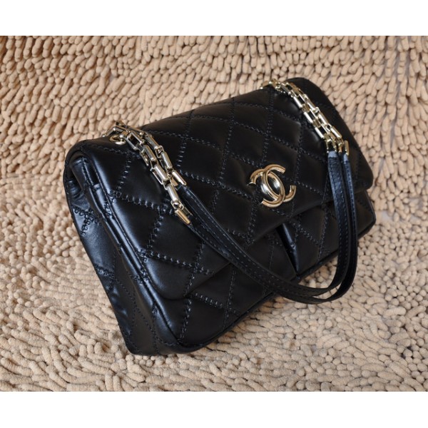 Chanel A50362 Flap Borse In Pelle Di Vitello Classico Nero