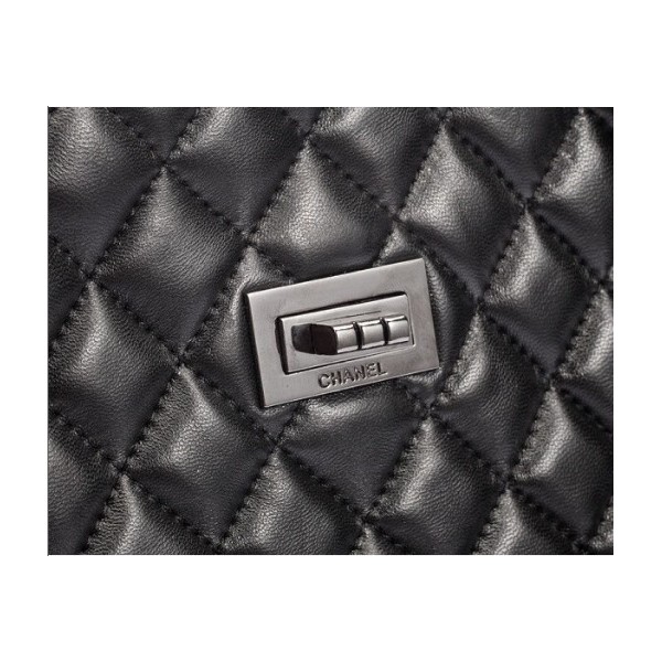 Chanel A50797 Agnello Grande Sacchetto Nero Con Colore Hw Gun