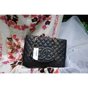 Chanel A50995 Nero Caviar Shopping Borse In Pelle Con Ghw Gst