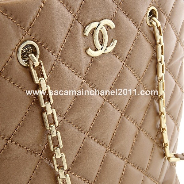 Chanel Bag A50276 Albicocca Vitello Grande Con Oro Hw