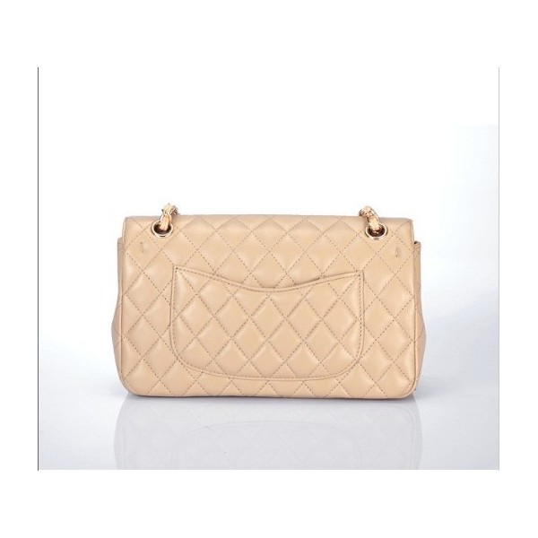 Chanel Flap Borse Pelle Di Agnello A01112 Albicocca Con Oro Hw L