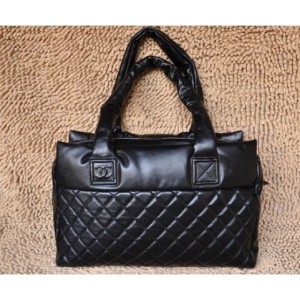 Chanel Quilted A48620 Nero Borse Agnello Con Zip Top