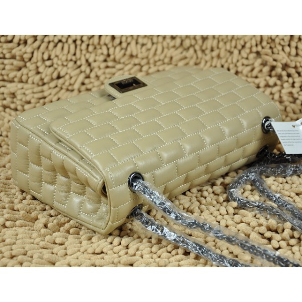 Chanel Quilted Bag 2011 Agnello Flap Albicocca Con Guncolor Hw