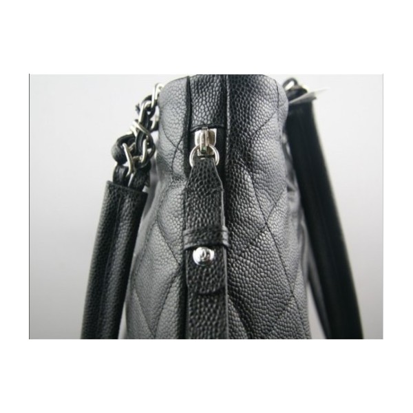 Chanel In Pelle Con Zip 2011 Borse A Spalla Caviar Black