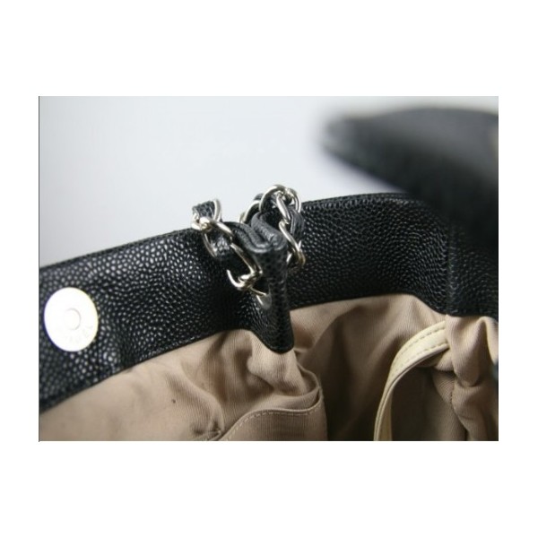 Chanel In Pelle Con Zip 2011 Borse A Spalla Caviar Black