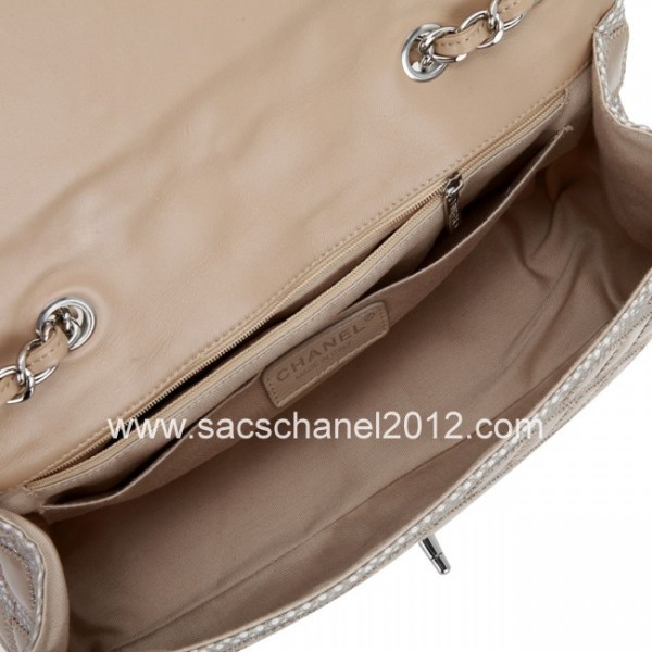 Borse Chanel 2012 Albicocca Patent Flap In Pelle Con Silver Hw