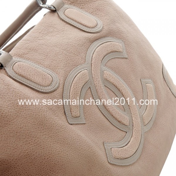 Borse Chanel 2012 Beige Vitello Bowling Con Argento Antico Hw