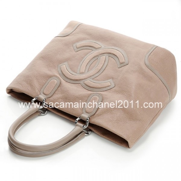 Borse Chanel 2012 Beige Vitello Bowling Con Argento Antico Hw