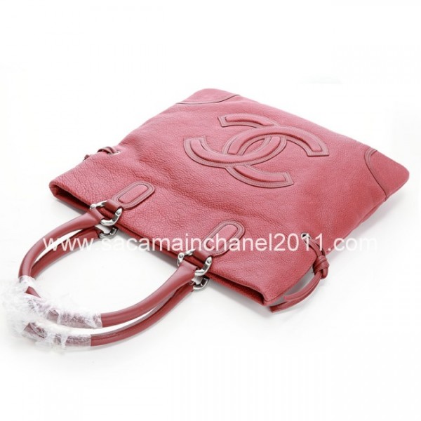 Borse Chanel 2012 In Cuoio Rosso Con Argento Hw Vecchio