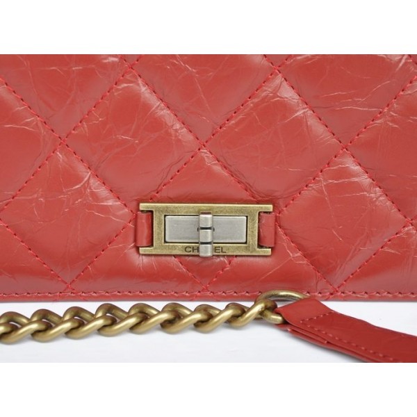 Borse Chanel A66816 In Pelle Di Vacchetta Rossa Marmorizzata Con