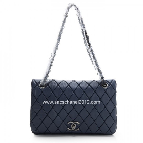 Borse Chanel Flap 2012 Navy Retro Shw Vitello