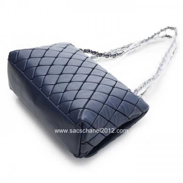 Borse Chanel Flap 2012 Navy Retro Shw Vitello