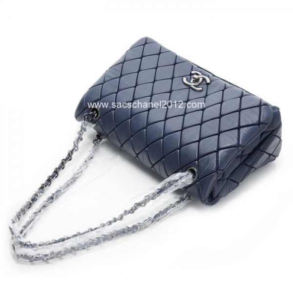 Borse Chanel Flap 2012 Navy Retro Shw Vitello