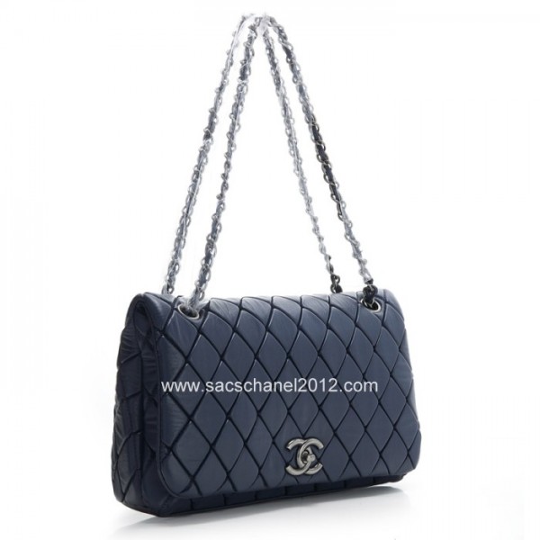 Borse Chanel Flap 2012 Navy Retro Shw Vitello