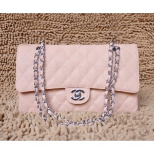 Borse Chanel Flap A01113 In Pelle Caviar Rosa Con Shw