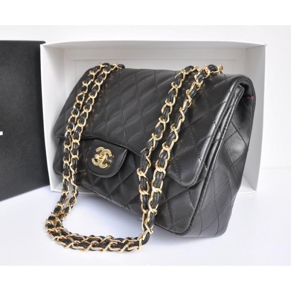 Borse Chanel Flap A28600 Agnello Nero Con Ghw Import