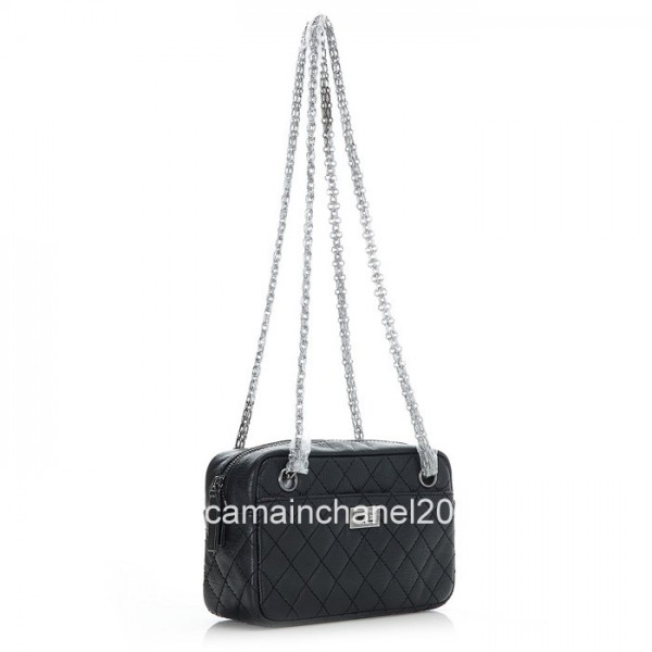 Chanel 2012 Black Borse In Pelle Di Vitello Mini Macchina Fotogr