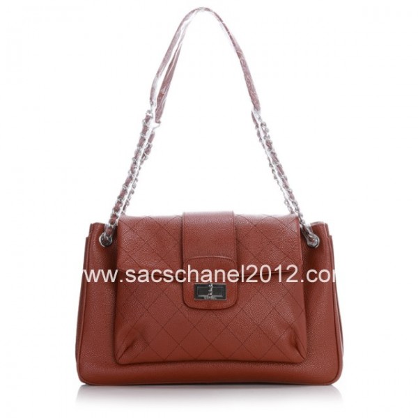 Chanel 2012 Borse In Pelle Caviar Maroon Con Silver Perdere