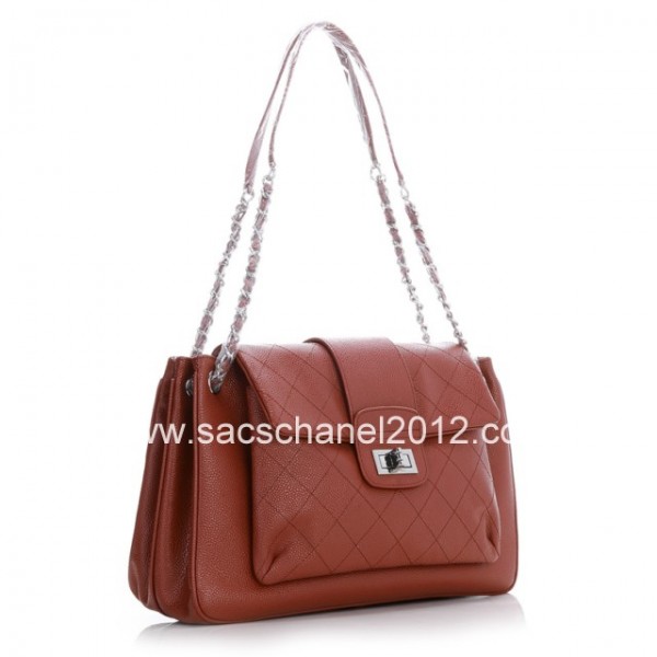 Chanel 2012 Borse In Pelle Caviar Maroon Con Silver Perdere