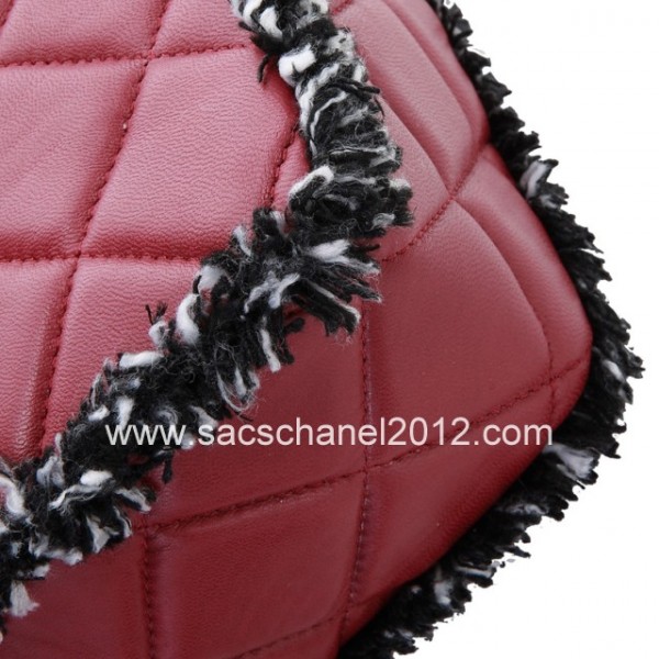 Chanel 2012 Borse In Pelle Di Vacchetta Con Maroon Discussioni T