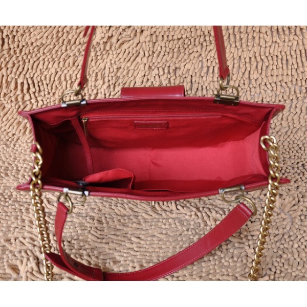 Chanel 2012 Borse In Pelle Di Vitello Rossa Grandi Boy