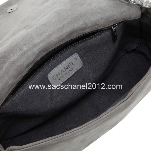 Chanel 2012 Borse In Pelle Grigio Iridescente Con Logo Cc Perfor