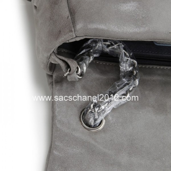 Chanel 2012 Borse In Pelle Grigio Iridescente Con Logo Cc Perfor