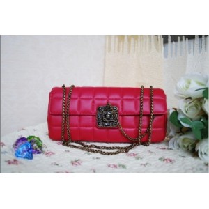 Chanel 2012 Flap Borse Pelle Di Agnello Rosa Con Chiusura Gioiel