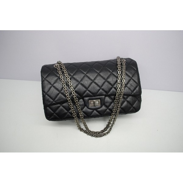 Chanel 2012 Nero Vene Elephant Flap Borse In Pelle