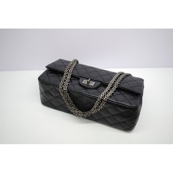 Chanel 2012 Nero Vene Elephant Flap Borse In Pelle