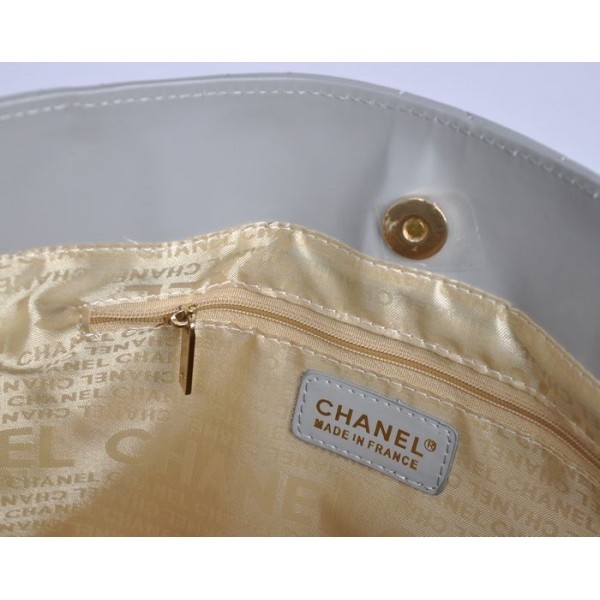 Chanel 2012 Pelle Nera Borse Di Brevetto Con Hardware Oro