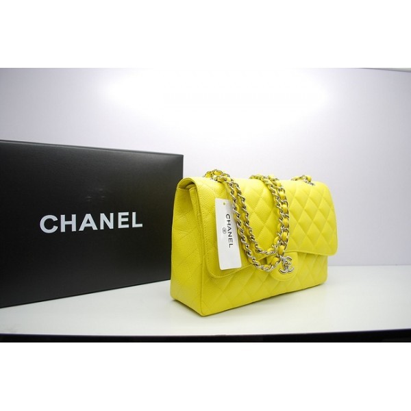 Chanel 36097 Fette Di Limone Caviale Borse Jumbo Con Shw