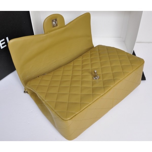 Chanel A28600 Flap Borse Pelle Di Agnello Verde Scuro Con Shw