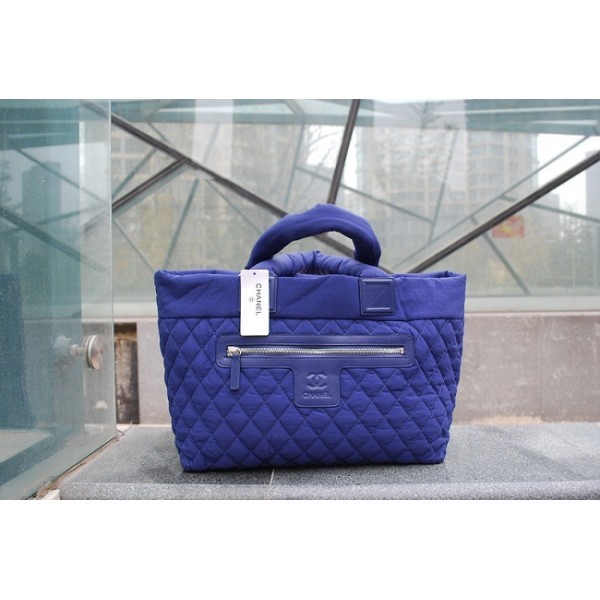 Chanel A48611 Trapuntato In Nylon Blu Coco Cocoon Borse