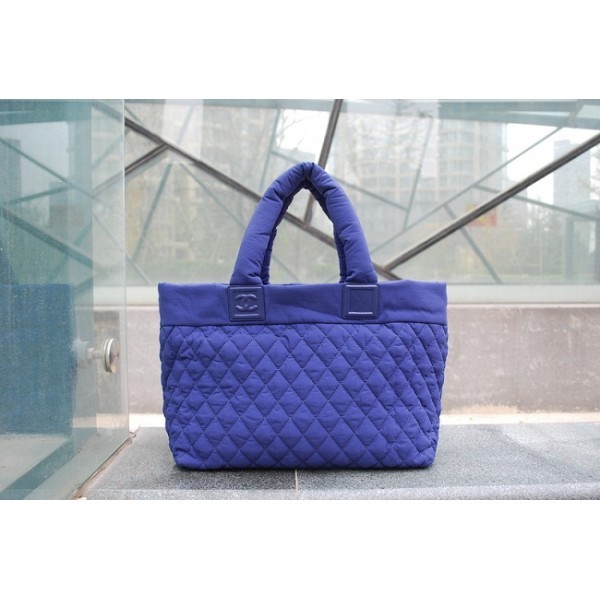 Chanel A48611 Trapuntato In Nylon Blu Coco Cocoon Borse