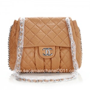 Chanel A49889 Albicocca Vitello Classico Grand Messenger Borse