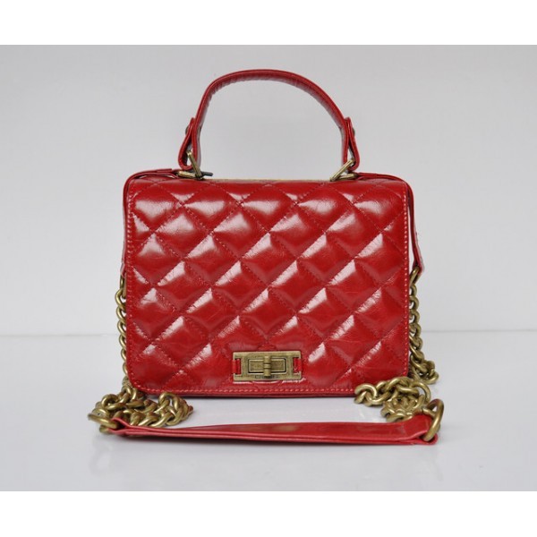 Chanel A66816 Red Oil Cera In Pelle Flap Borse