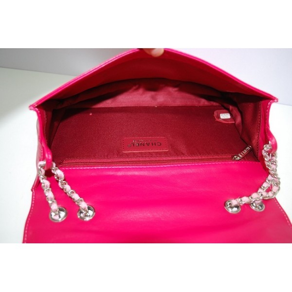 Chanel A66936 Borsa Rosa Di Brevetto Con Signature Style Chanel