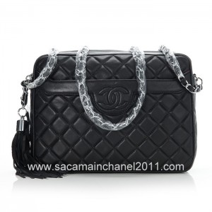 Chanel Borse In Pelle Di Agnello Nero 2012 Con Fiocco