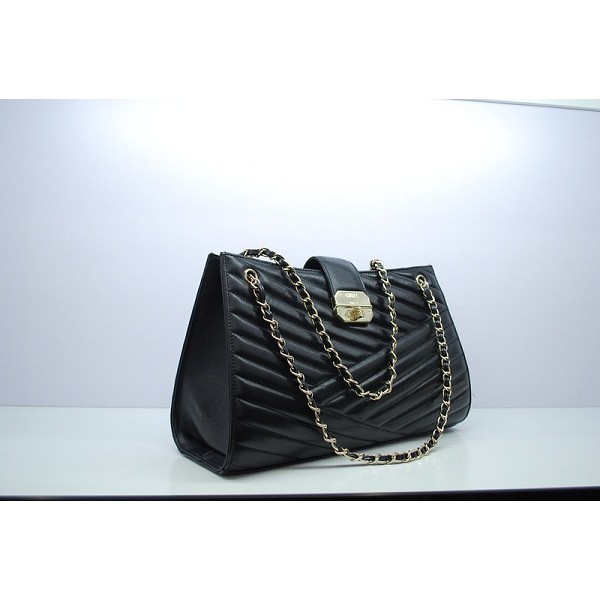 Gabrielle Chanel 2012 Borse Pelle Di Agnello Nero Con Hardware O