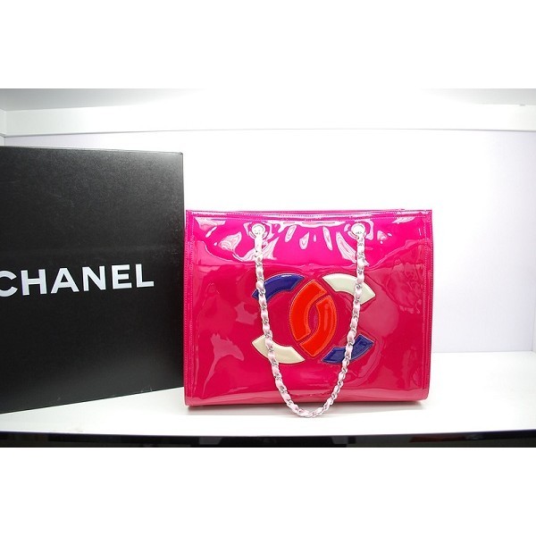 Rose Chanel In Vernice Stile Patchwork Borse Chanel Signature