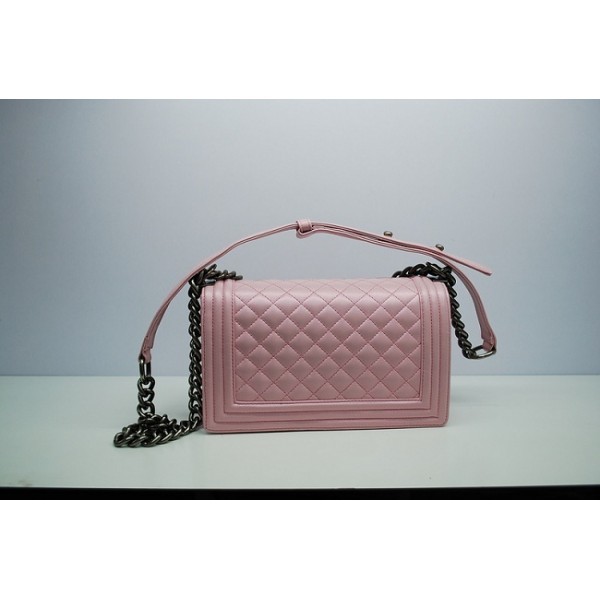 Borse Chanel A67086 Flap In Pelle Di Agnello Rosa Con Ragazzo D