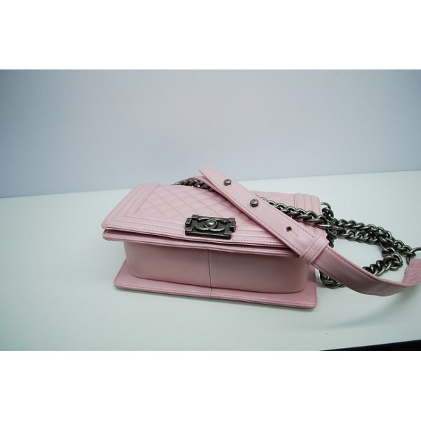 Borse Chanel A67086 Flap In Pelle Di Agnello Rosa Con Ragazzo D