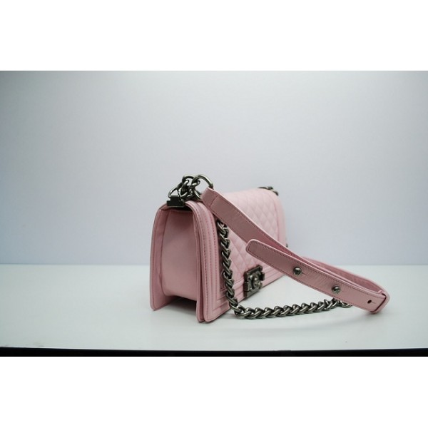 Borse Chanel A67086 Flap In Pelle Di Agnello Rosa Con Ragazzo D