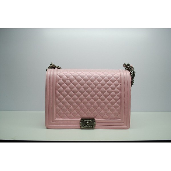 Borse Chanel A67087 Flap Boy In Pelle Di Agnello Rosa Con Shw D