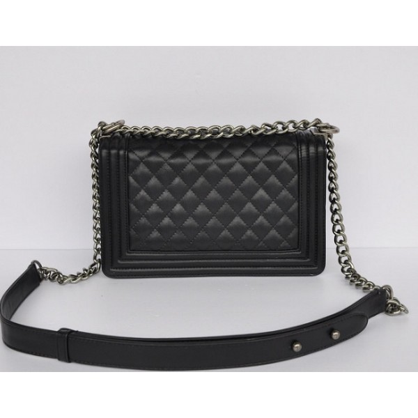 Chanel A67086 Flap Boy Borse In Pelle Di Vitello Nero Trapuntato