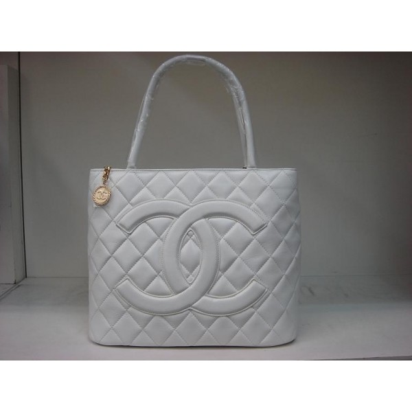 Chanel Classic Tote Cambon White Lamb