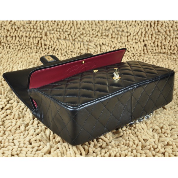 Borse Chanel Flap A01113 In Pelle Di Agnello Nero Con Hardware O